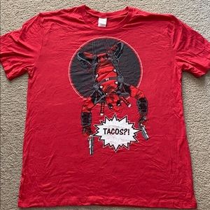 👕MARVEL DEADPOOL Tacos?! T Shirt XXL NEW WOT👕